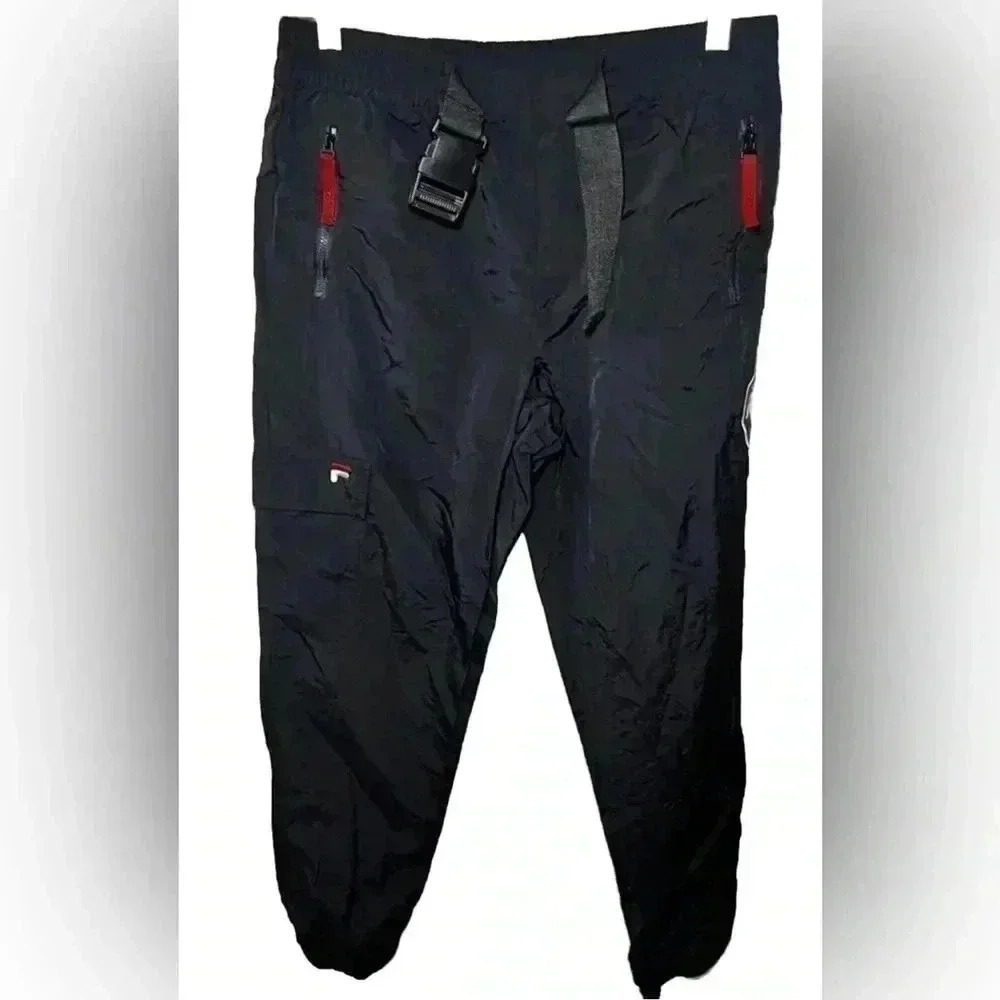 Fila Women's Trousers M Black 100% Nylon Chino